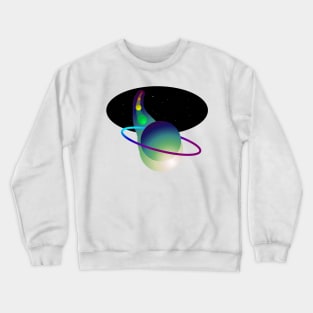 Pop out pocket Wormhole Universe Crewneck Sweatshirt